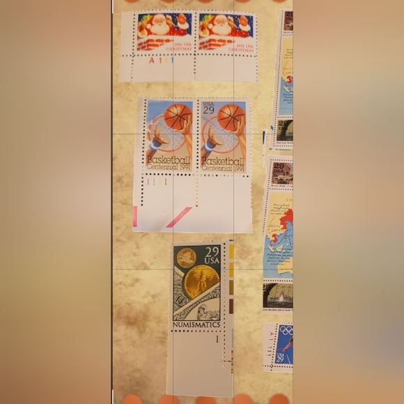 VINTAGE 1980'S/90'S U.S. COMMEMORATIVE COLLECTOR'S STAMPS ~ VARIOUS STAMPS "MNH" - Picture 8 of 8